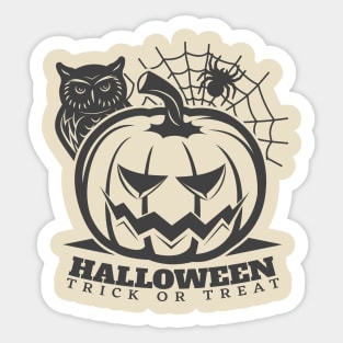 Halloween Trick Or Treat Sticker